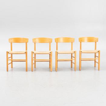 Børge Mogensen,  four 'J39' chairs, FDB Møbler, Denmark.