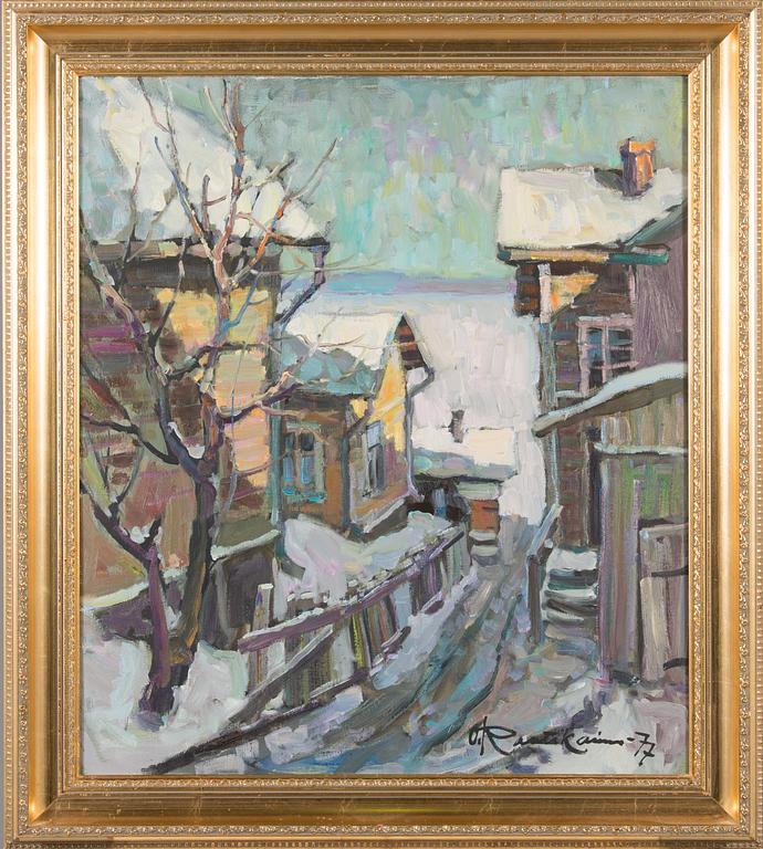Orvo Raatikainen, oil on canvas, signed and dated -77.