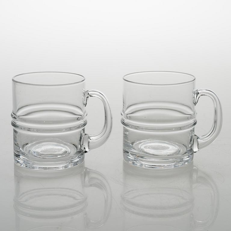 TIMO SARPANEVA, set of 12 '' 2054 'Ripple' tankards for Iittala.