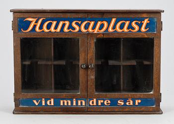 VÄGGMONTER FÖR PLÅSTER, "Hansaplast  vid mindre sår" 1930-tal.