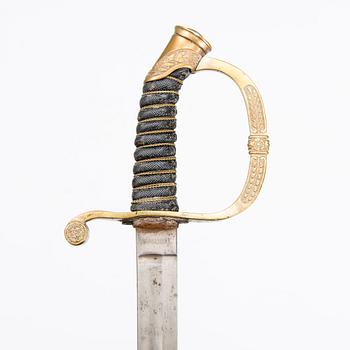 A Russian infantry officer's sword, model 1841-65.