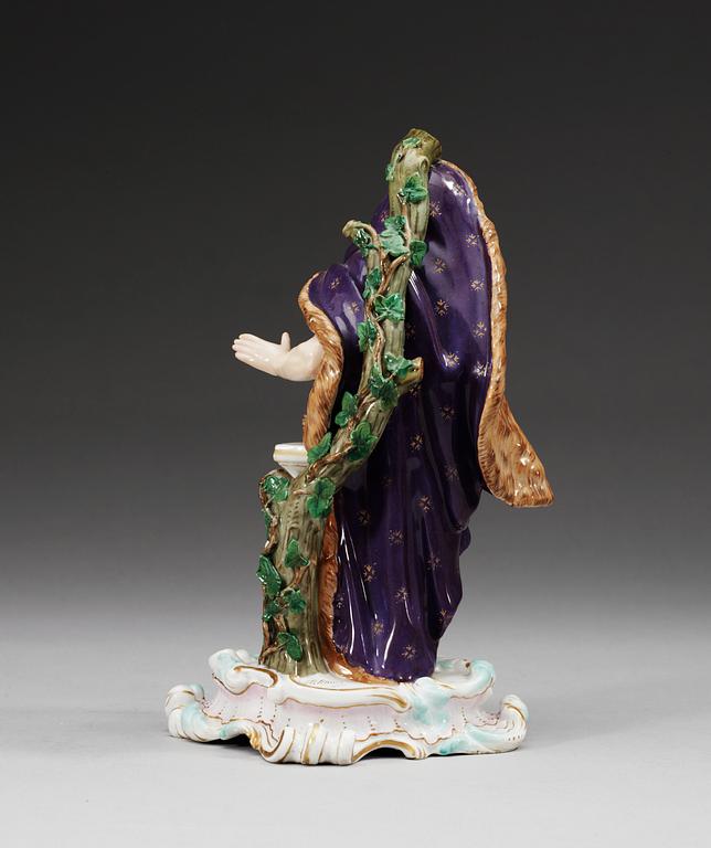 FIGURIN, porslin. Meissen, troligen 1800-talets andra hälft.