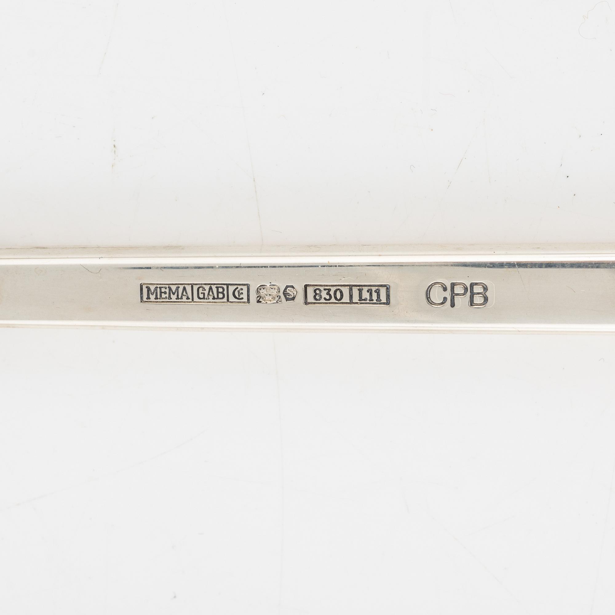 Prins Carl Philip Bernadotte, a 24-piece silver cutlery service 'CPB 2091', MEMA GAB, Eskilstuna, 2009.