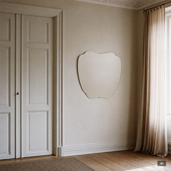 A Swedish Modern mirror, 1940s/50s.