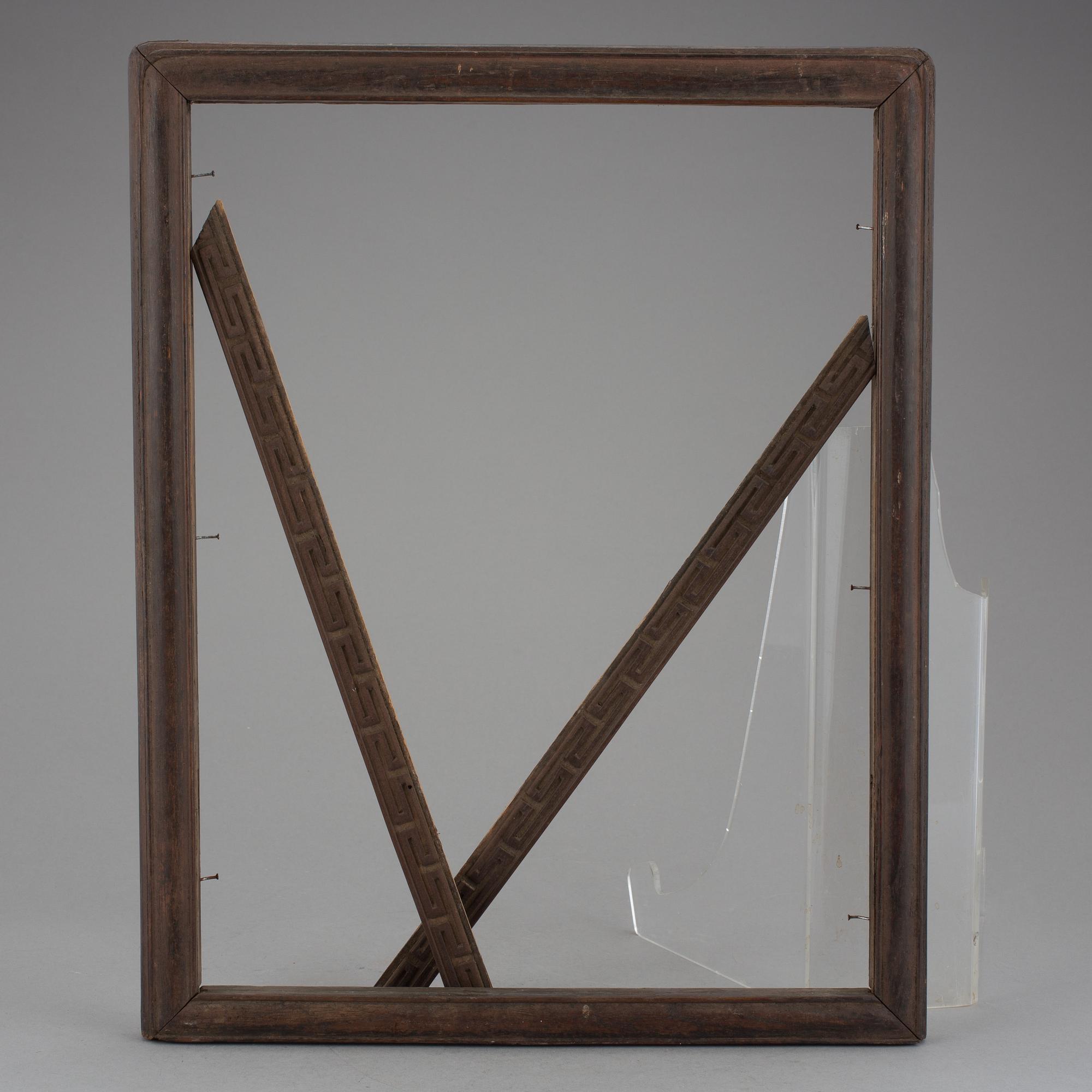 VÄGGPLAKETT, porslin, Kina, 1800-tal.