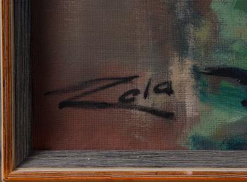 OKÄND KONSTNÄR, olja på duk, sign Zola.