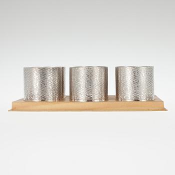 BÄGARE, 6 st, silver, Hopeakeskus, 1974. Vikt ca 421 g.