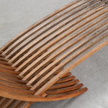 A 'Nozib' teak chair by Nils-Ole Zib for Bergaform, 21st Century.