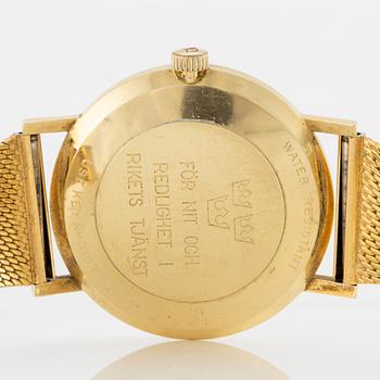 Tissot, Seastar Seven, 18K gold, wristwatch, 33.5 mm.