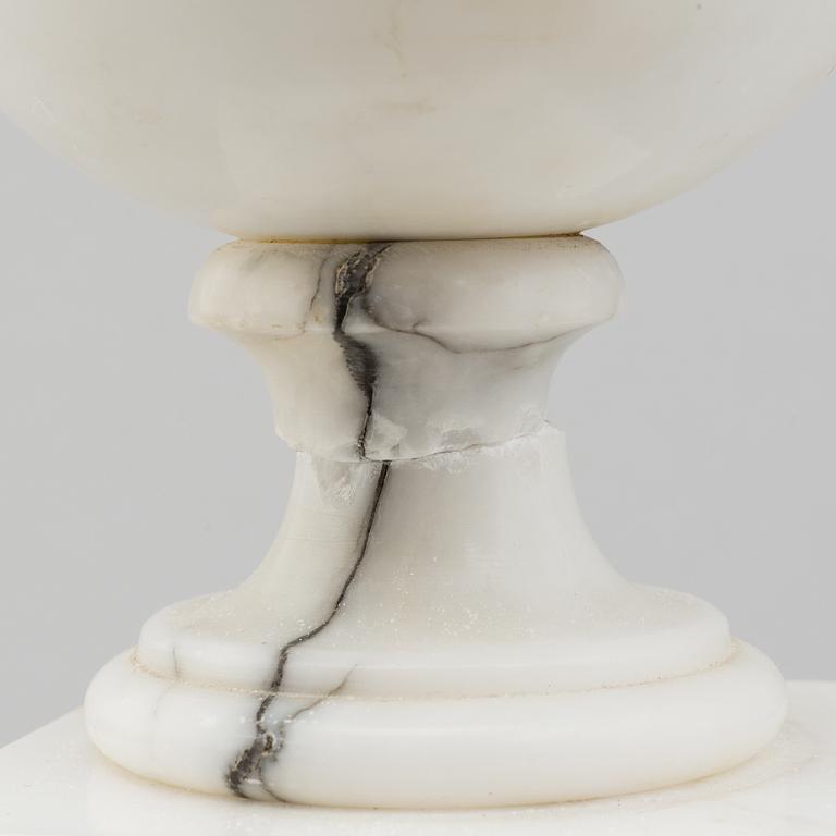 A second half of the 20th century marble table light.