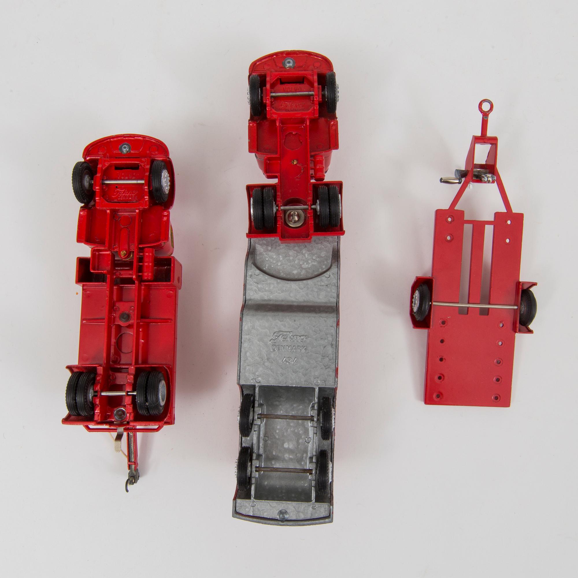 Three diecast Tekno vehicles Denmark 1960s.