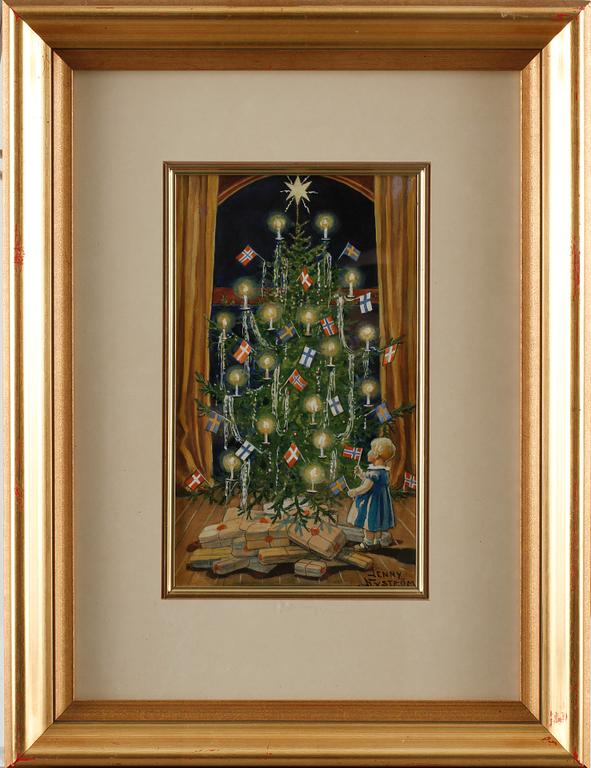 JENNY NYSTRÖM, blandteknik, signerad.