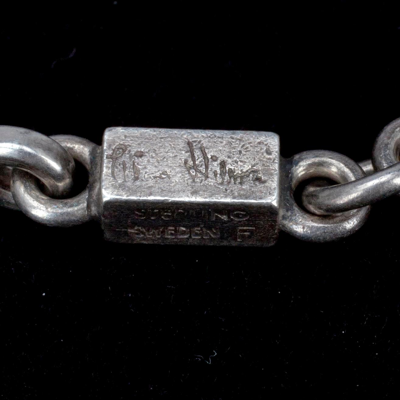 HALSLÄNK, sterling silver, signerad Wiwen Nielsson 1952.