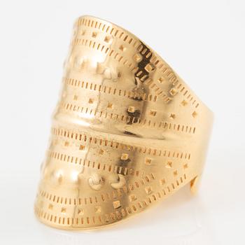 Ring 18K gold, modern copy of the Great Birka Ring.