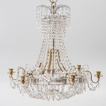 An Empire style chandelier, second half of the 20th century.