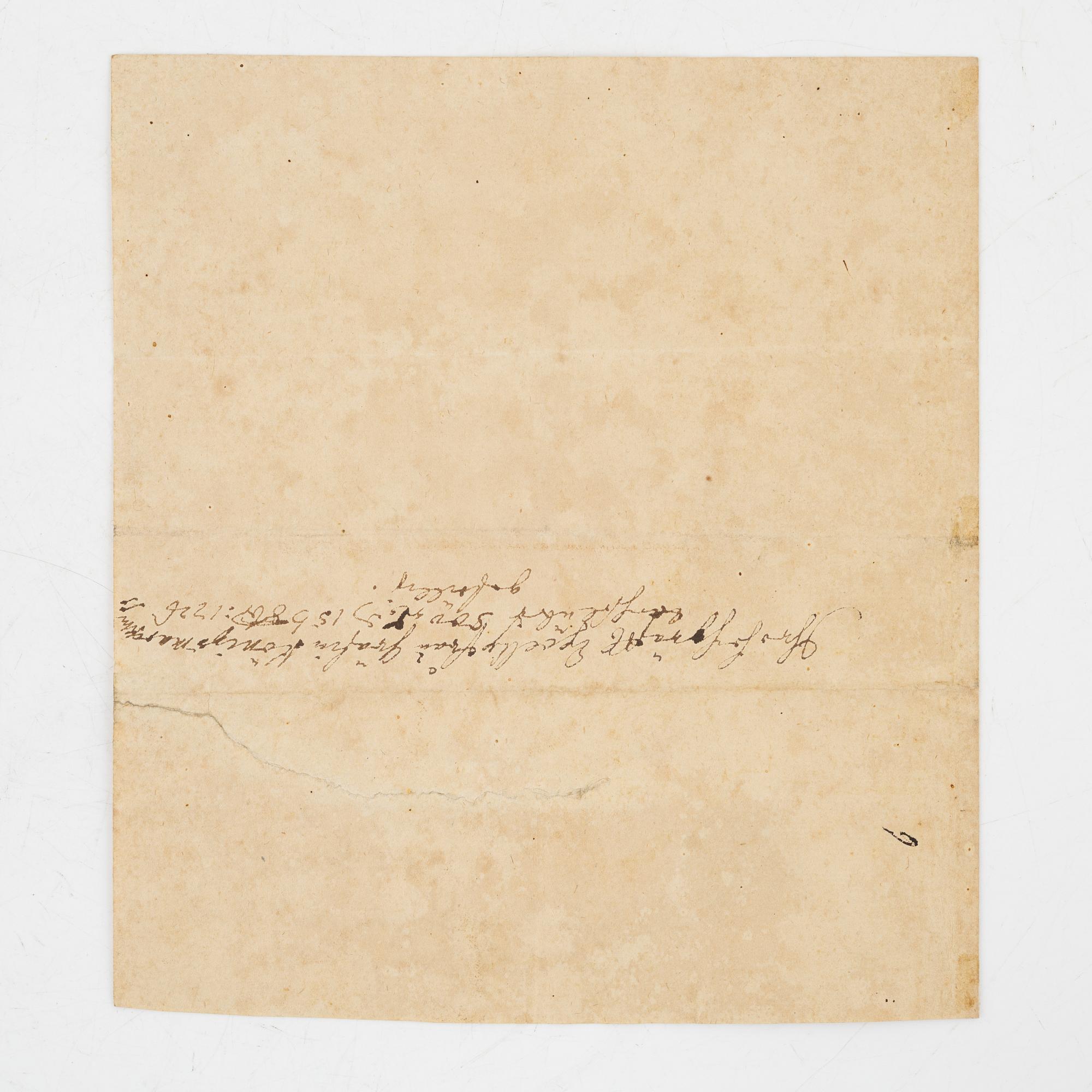 Handling signerad av Maria Aurora von Königsmarck.