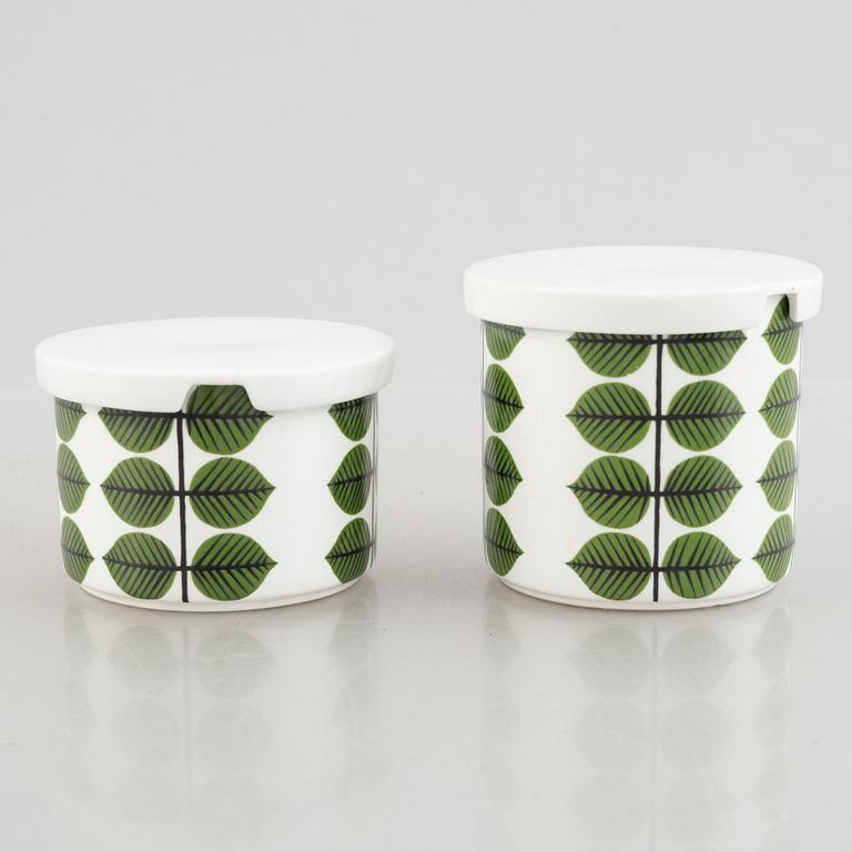 Stig Lindberg, servis, 50 delar, flintgods, "Berså", Gustavsberg, 1900-talets senare del.