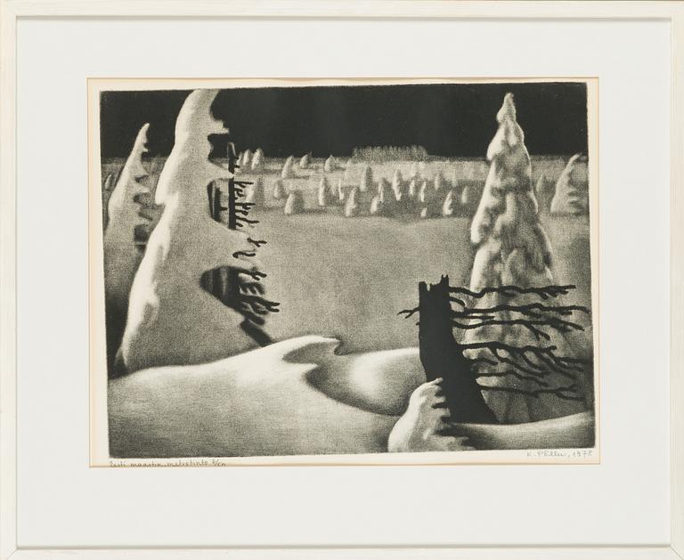 Kaljo Põllu, mezzotint, signed and dated 1978, numbered 6/50.