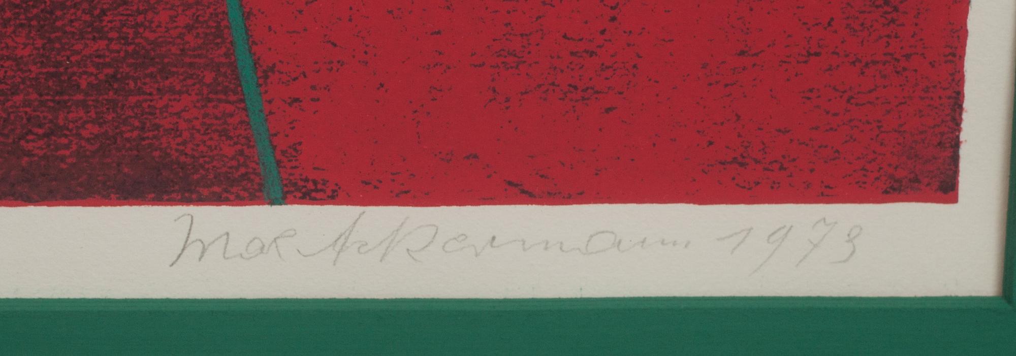 MAX ACKERMANN, silkscreen, signerad, daterad 1973 och numrerad 74/150.