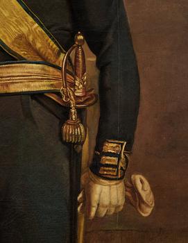 Porträtt föreställande generaladjutant  friherre ”Christer Carlsson Posse af Säby” (1776 - 1836).