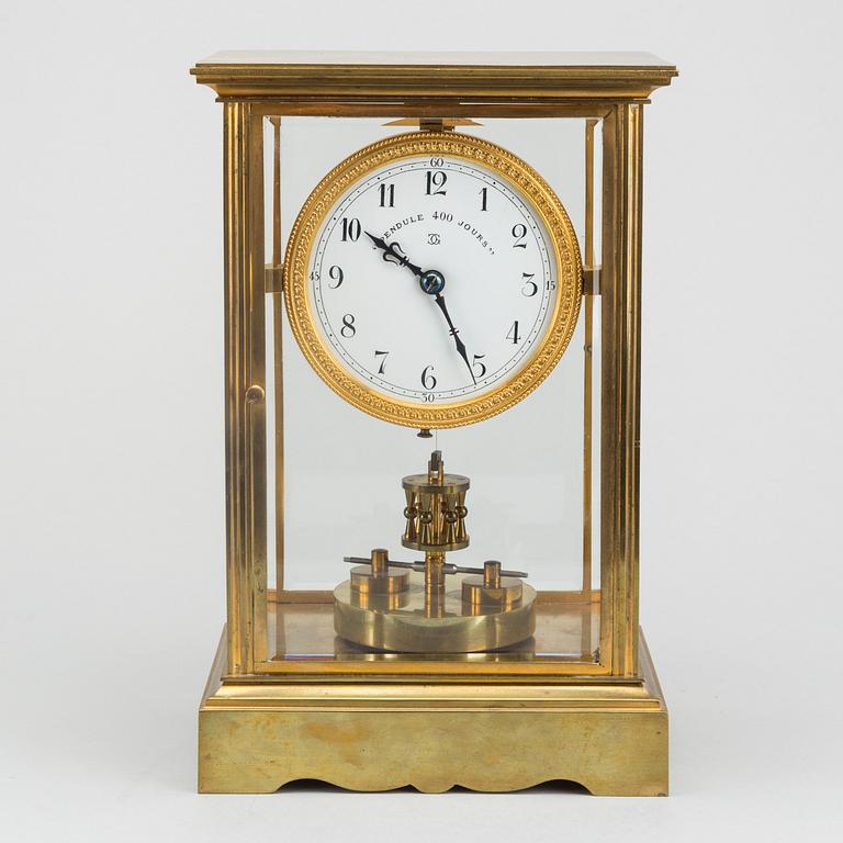 A Claude Grivolas 400 day torsion clock, first half of the 20th century.
