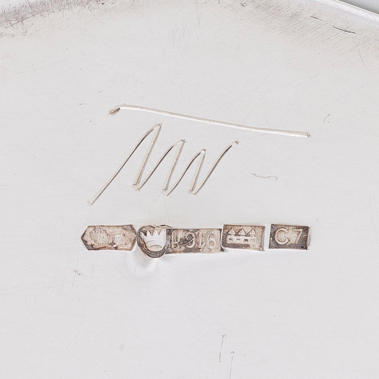 Tapio Wirkkala, vas, silver (916),  modell TW 42, Kultakeskus, Tavastehus 1956.
