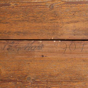 A butcher's bench, 19th century.