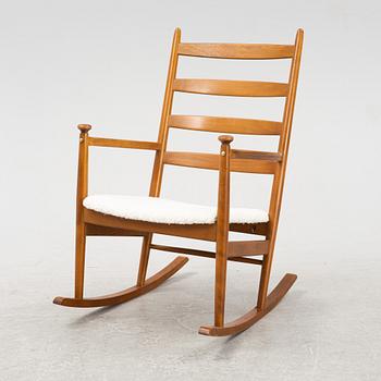 A beech rocking chair, 1960's.