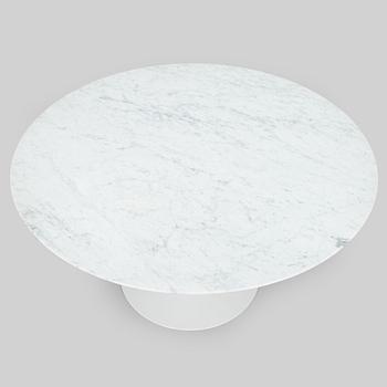 Eero Saarinen, A 'Tulip' furniture set, table with eight chairs, Knoll International, 1970s.