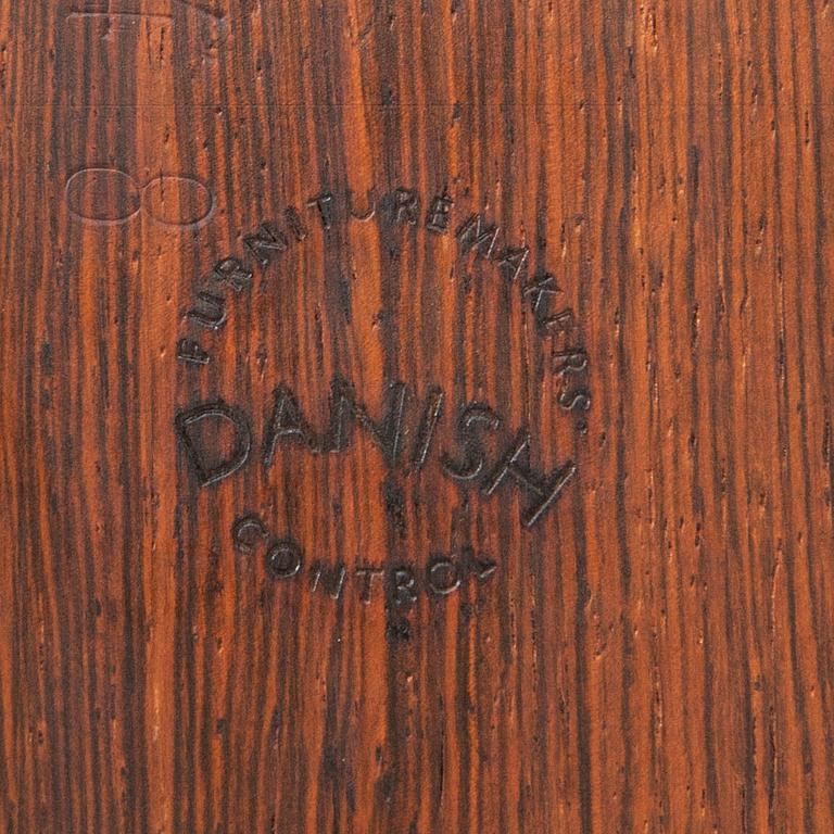 A Danish 1950/60s jacaranda coffee table.