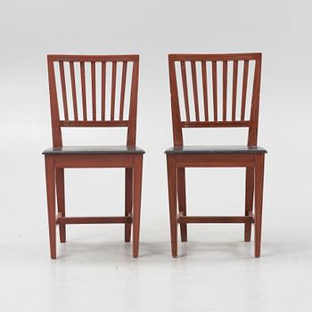 Chairs, 10 pcs, Leksand model, late 20th century.