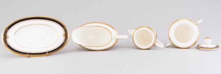 A Japanese 84-pcs Noritake porcelain coffee set and dinnerware from the end of the 20th Century.