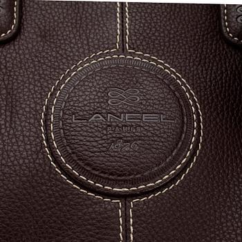 LANCEL, a brown leather bag.