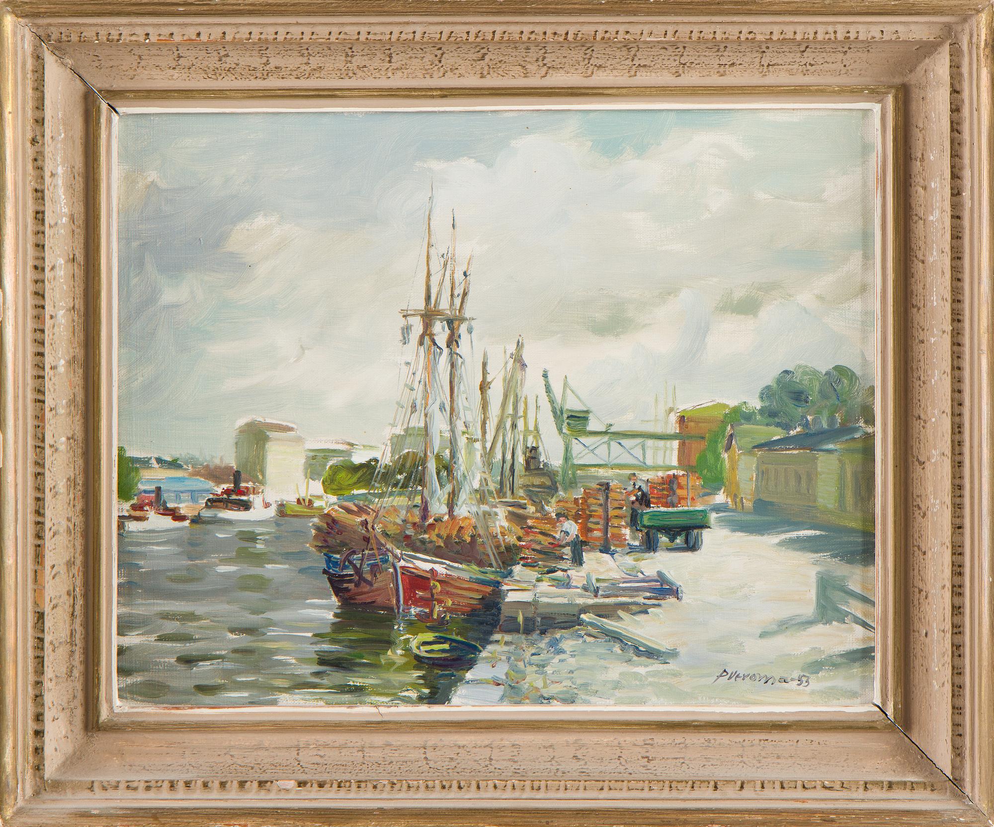 Pentti Veroma, Harbour motif.