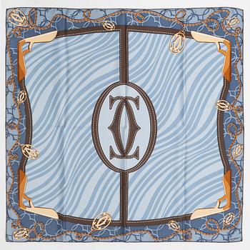 Cartier, a twill silk scarf.