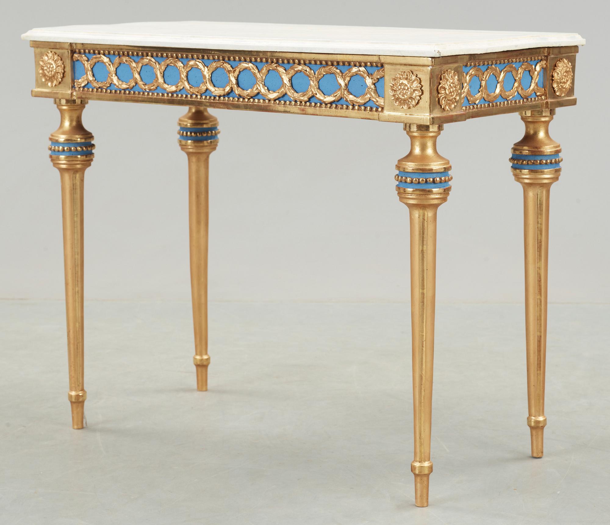 KONSOLBORD, gustavianskt, omkring 1800.