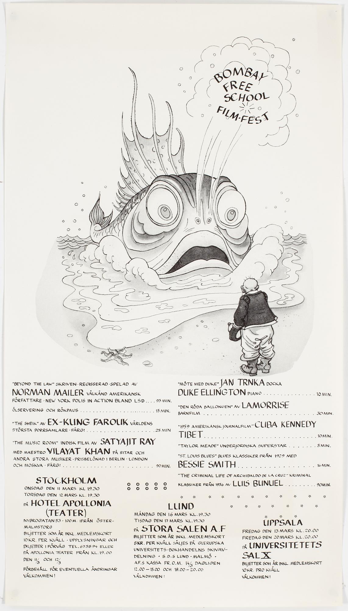 Eight, exhibition posters, from the 1960s - and unward.