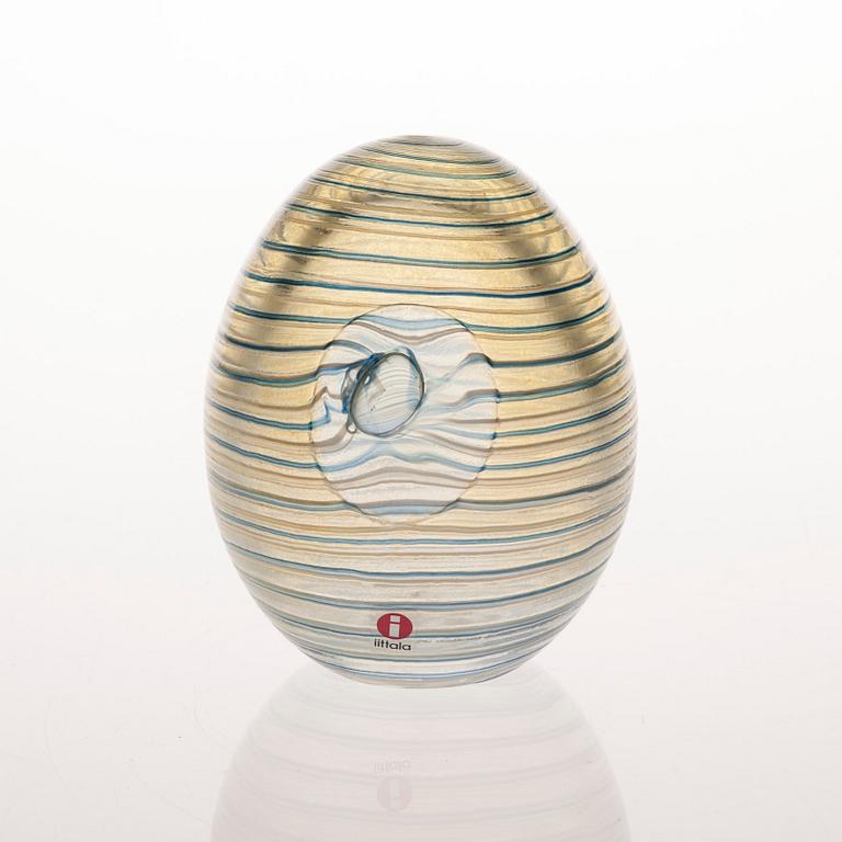 ÄGG, lasia, signerad O. Toikka Nuutajärvi, numrerad 346/750. Årsägg 2007.