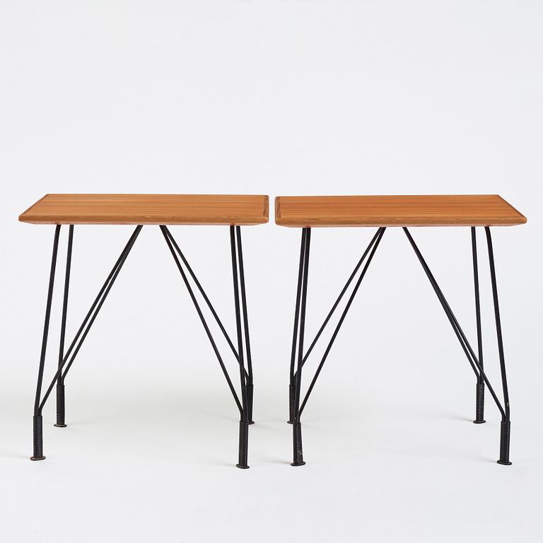 Hans-Agne Jakobsson, a pair of side tables, model "S 608", Hans-Agne Jakobsson AB Åhus/Markaryd, 1950s.