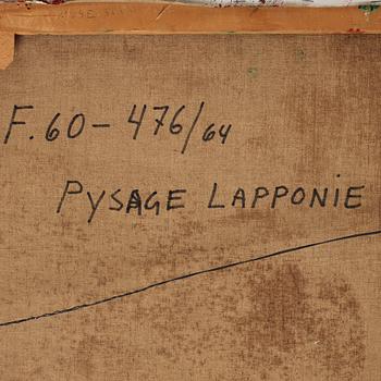 Bengt Lindström, "Paysage Lapponie".