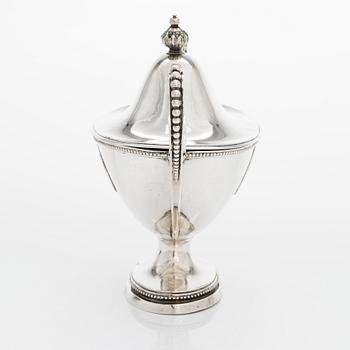 Petter Törnqvist, sockerskål, silver, Tavastehus 1789. Gustaviansk.
