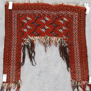 KAPUNUK, semiantik, Tekke Turkmen, ca 100x100 cm.
