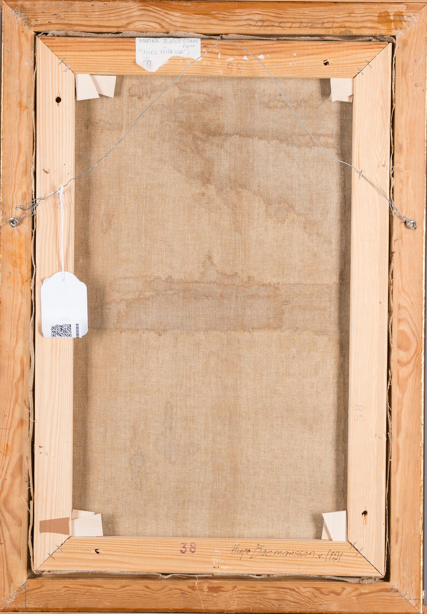 HUGO BACKMANSSON, olja på duk, kyrillisk signering, daterad 21.