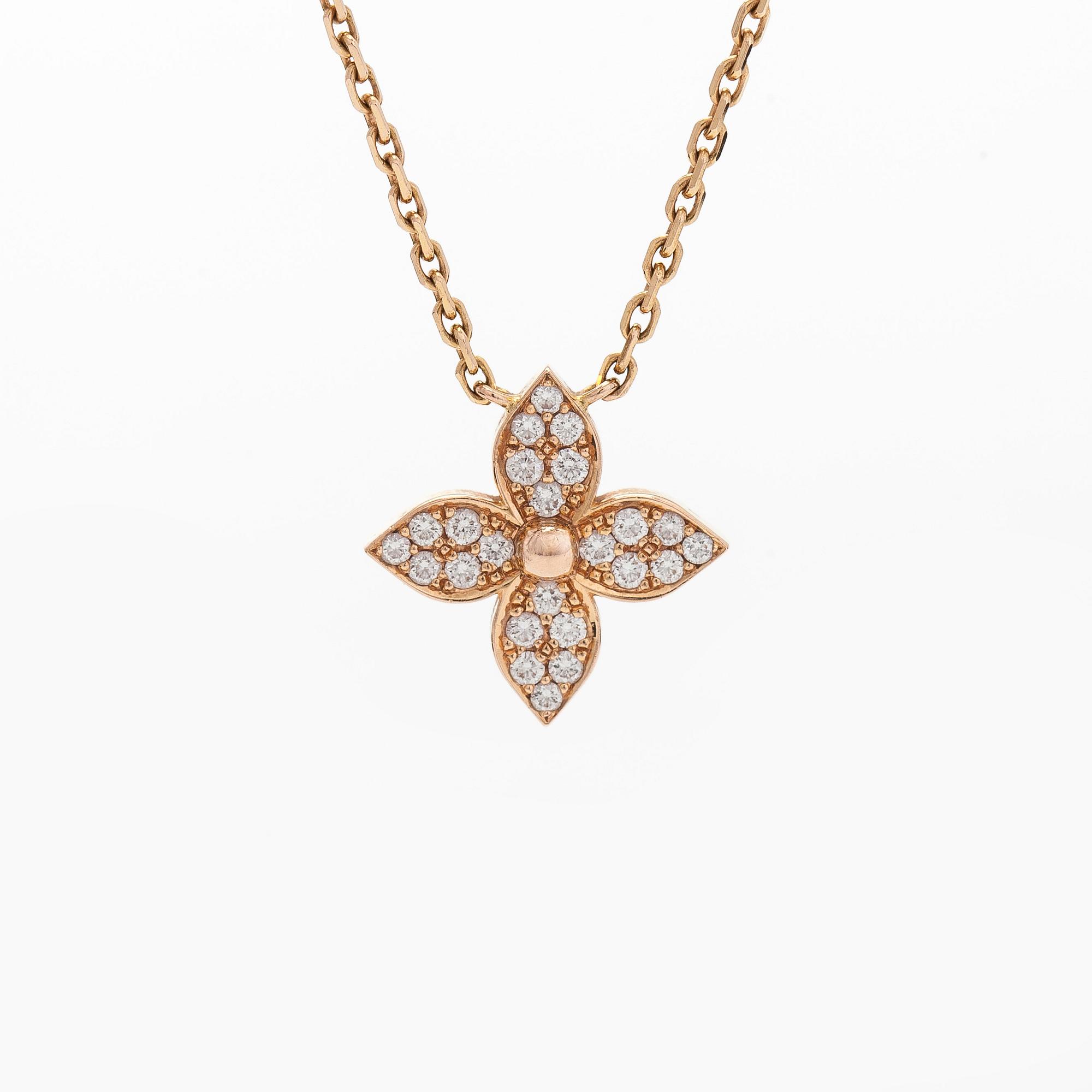 Louis Vuitton, kaulakoru, "Idylle Blossom Pendant", 18K ruusukultaa ja timantteja.