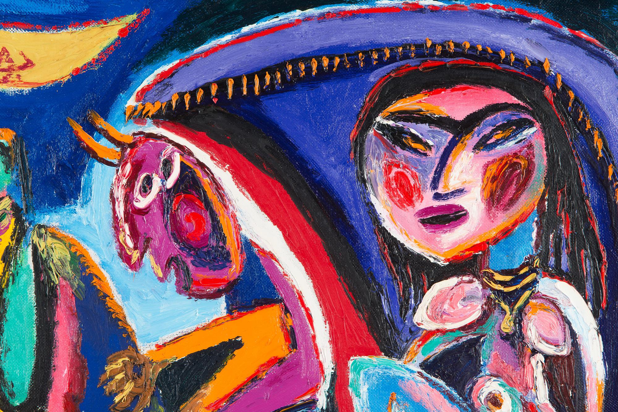 Djavad Mirdjavadov, Woman with Devil on Cart.