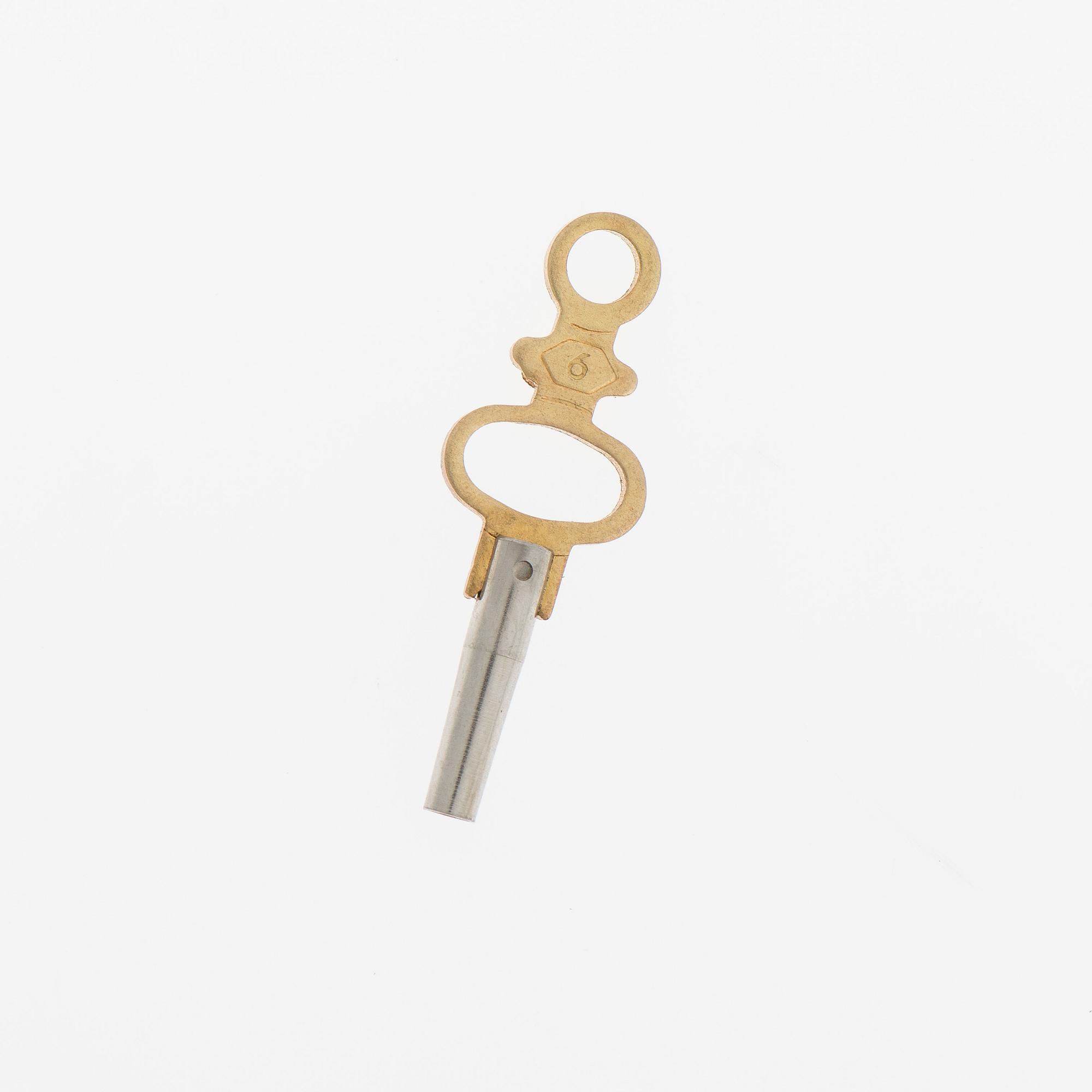 FICKUR, Jaques, silver, 1800-tal. Nyckeln medföljer.