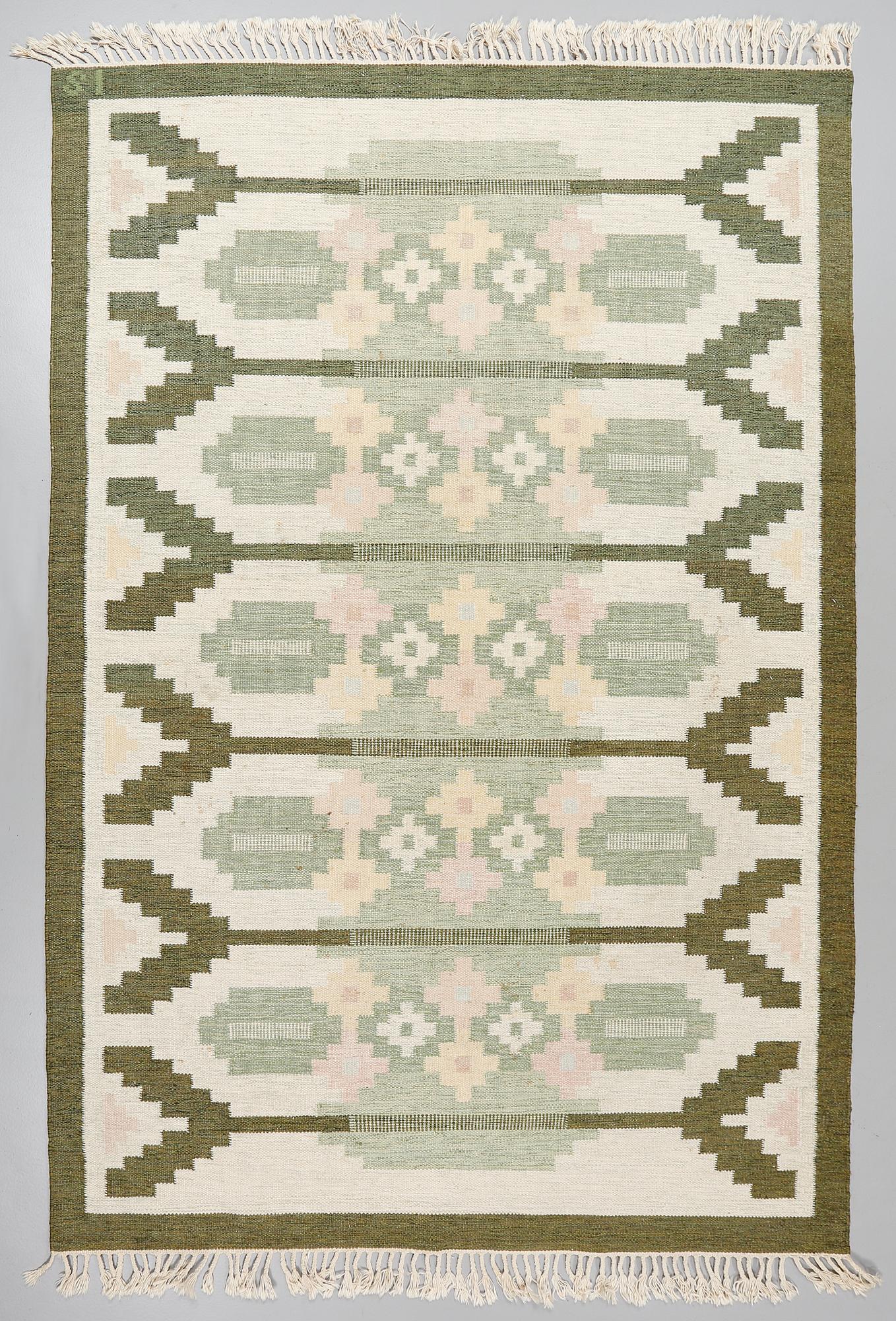 MATTA, rölakan, Ingegerd Silow, 1900-talets andra hälft, 295x195 cm, signerad.