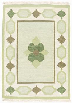 Matta, rölakan, signerad ES, 230 x 165 cm.