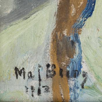 MAJ BRING, oil on canvas, signed and dated 1913.