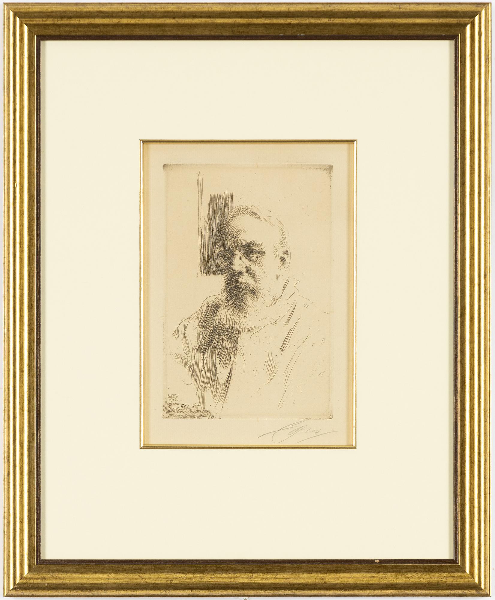 Anders Zorn, "Professor John Berg".